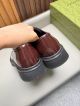 Gucci Man Red Calfskin Business Leather Shoes 042883 (5)_th.jpg